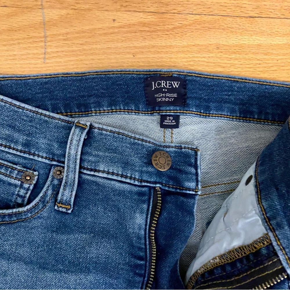 J Crew Skinny High Rise Jeans size 29